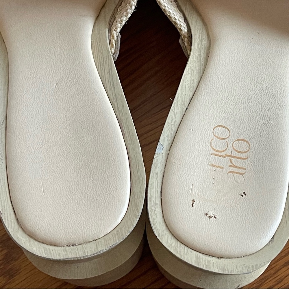 Franco Sarto Capri Clog Sandals Beige/Light Tan (Crudo) Size 10 - Picture 14 of 16